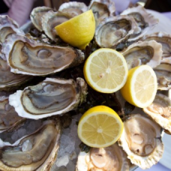 Paris Food And Wine - oysters fresh and lemons